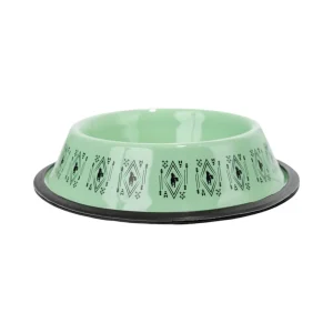 Non-Skid Boho Stainless Steel Dog Bowl – with Whimsical Unicorn Design, Silicone Base for Medium Dogs