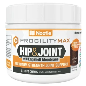 Nootie Dog Progility Max Hip Joint X-Large Dog Chew, 60-Count