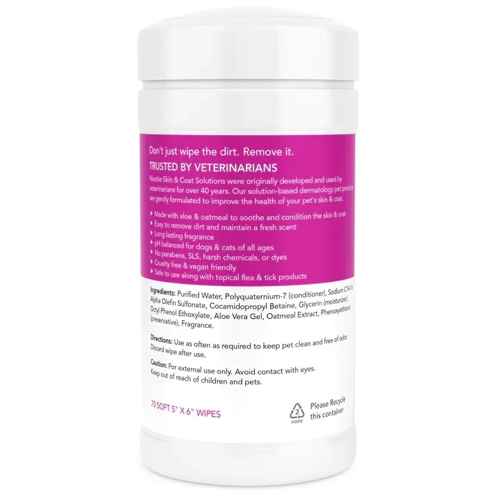 Nootie Waterless Grooming Wipes Japanese Cherry Blossom, 70-Count - Image 2