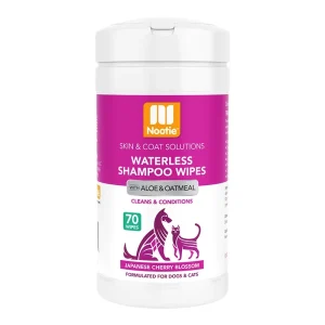 Nootie Waterless Grooming Wipes Japanese Cherry Blossom, 70-Count