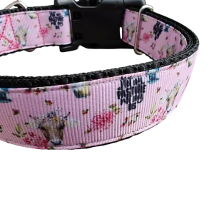 Not My Pasture BS Cow Nylon Dog Collar