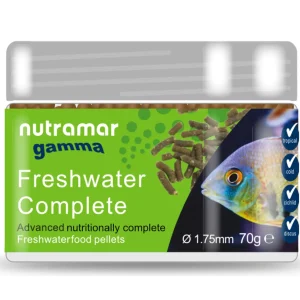Nutramar Freshwater Complete Pellet - Nutrient-Rich Diet for Freshwater Fish (1.75mm / 70g)