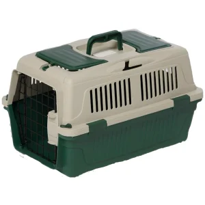NutraPet Closed Top Carrier Box for Dogs and Cats (Dark Green)