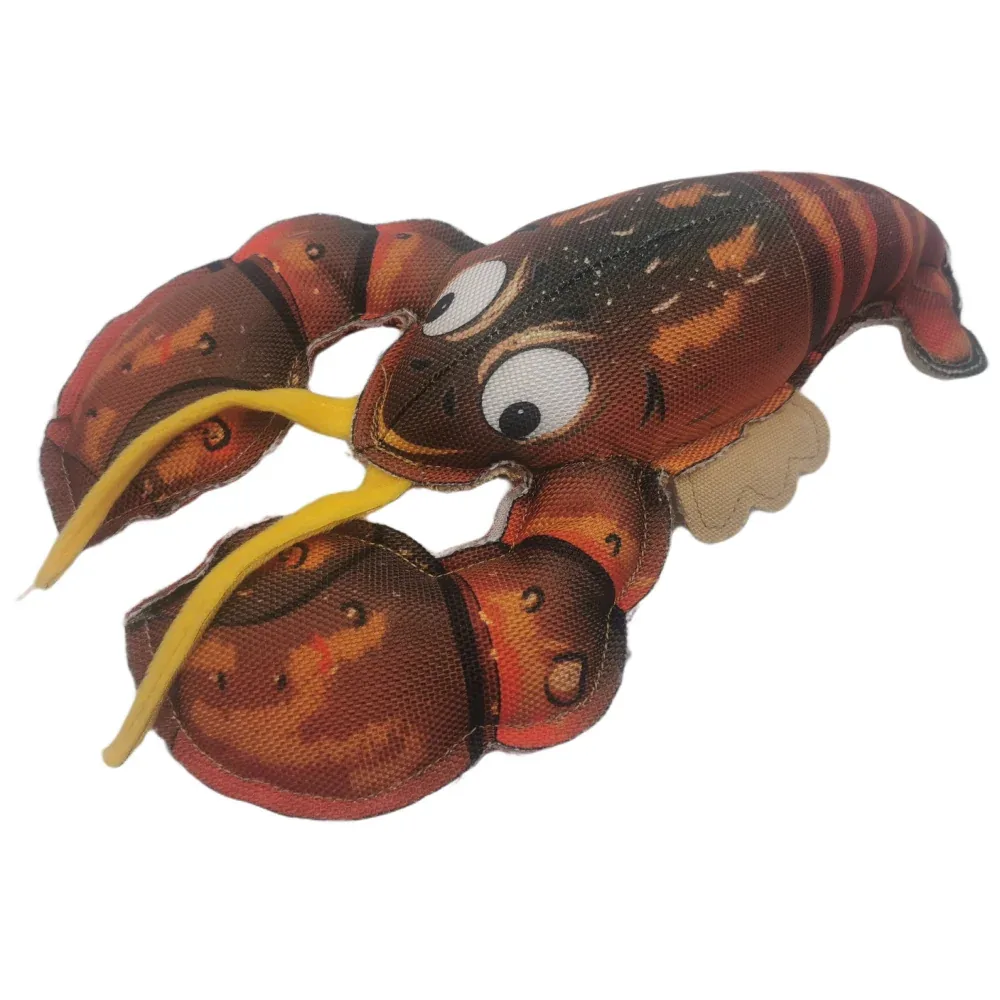 NutraPet The Meaty Lobster Squeaky Toy for Dogs (Multicolour)