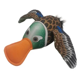 NutraPet The Quack Duck Squeaky Toy for Dogs (Multicolor)