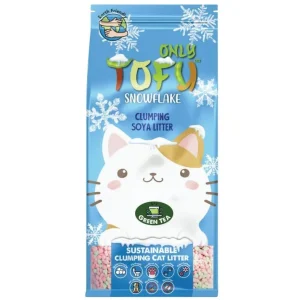 NutraPet Tofu Snowflake Green Tea Clumping Cat Litter