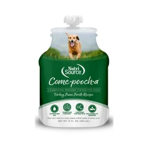 NutriSource Come-Pooch-A Broth Dry Dog Food Topper Turkey, 12 oz