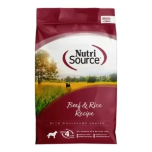 NutriSource Dry Dog Food Beef & Rice 12 lb