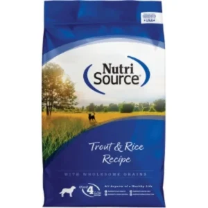 NutriSource Dry Dog Food Trout & Rice 12 lb