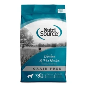 NutriSource Grain-Free Dry Dog Food Chicken & Peas 12 lb