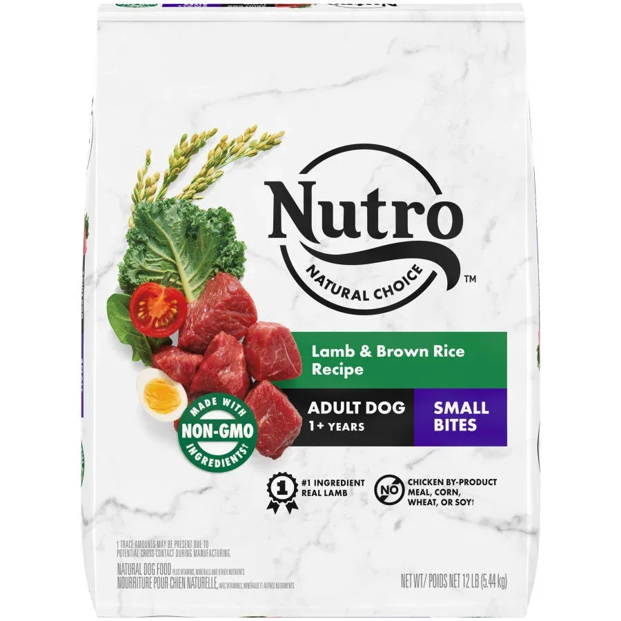 Nutro Products Natural Choice Small Bites Adult Dry Dog Food Lamb & Brown Rice 12 lb