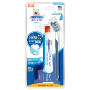 Nylabone Advanced Oral Care Dog Dental Kit Original, 2.5 oz each, Case of 3