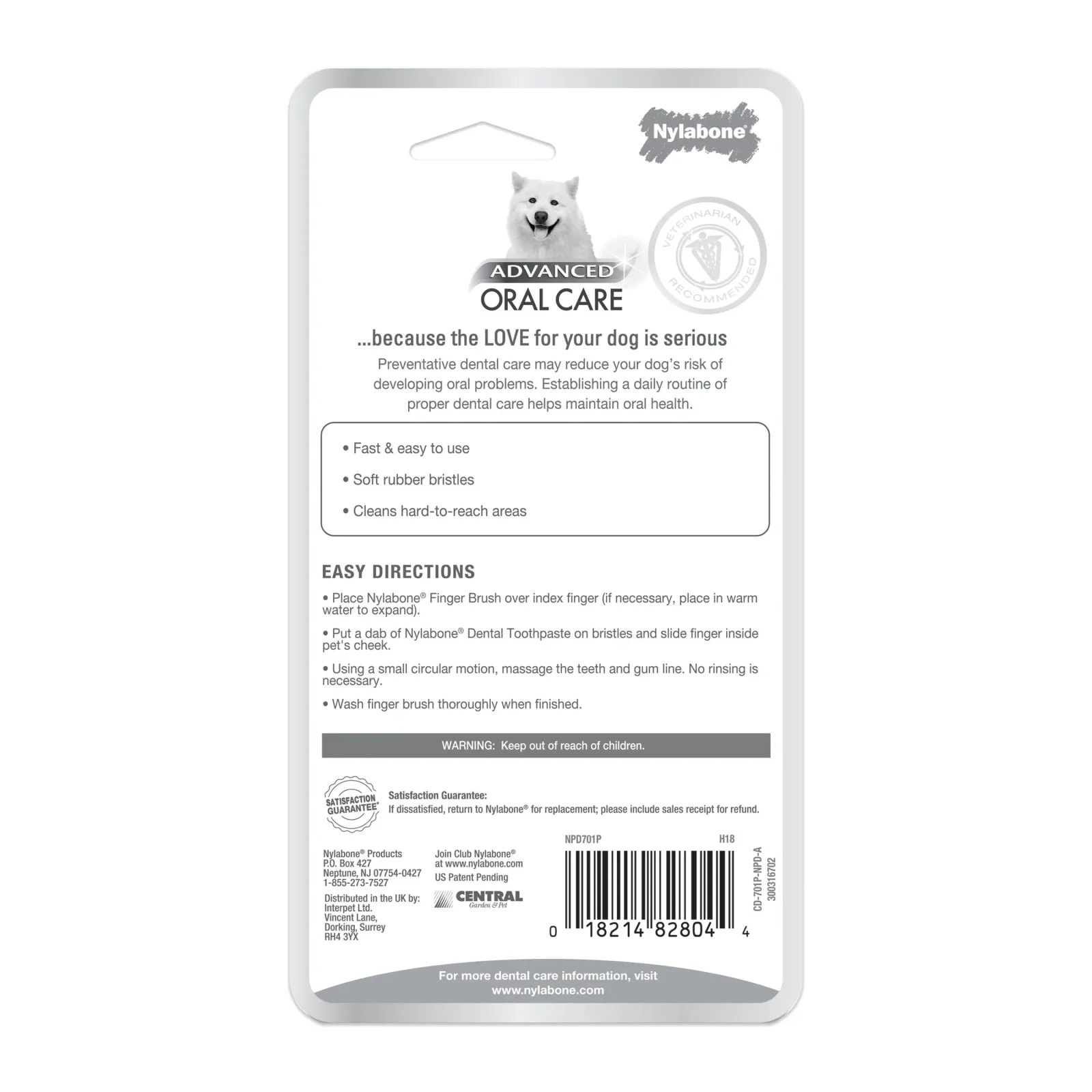 Nylabone Advanced Oral Care Finger Brush, 2-Count - Image 2