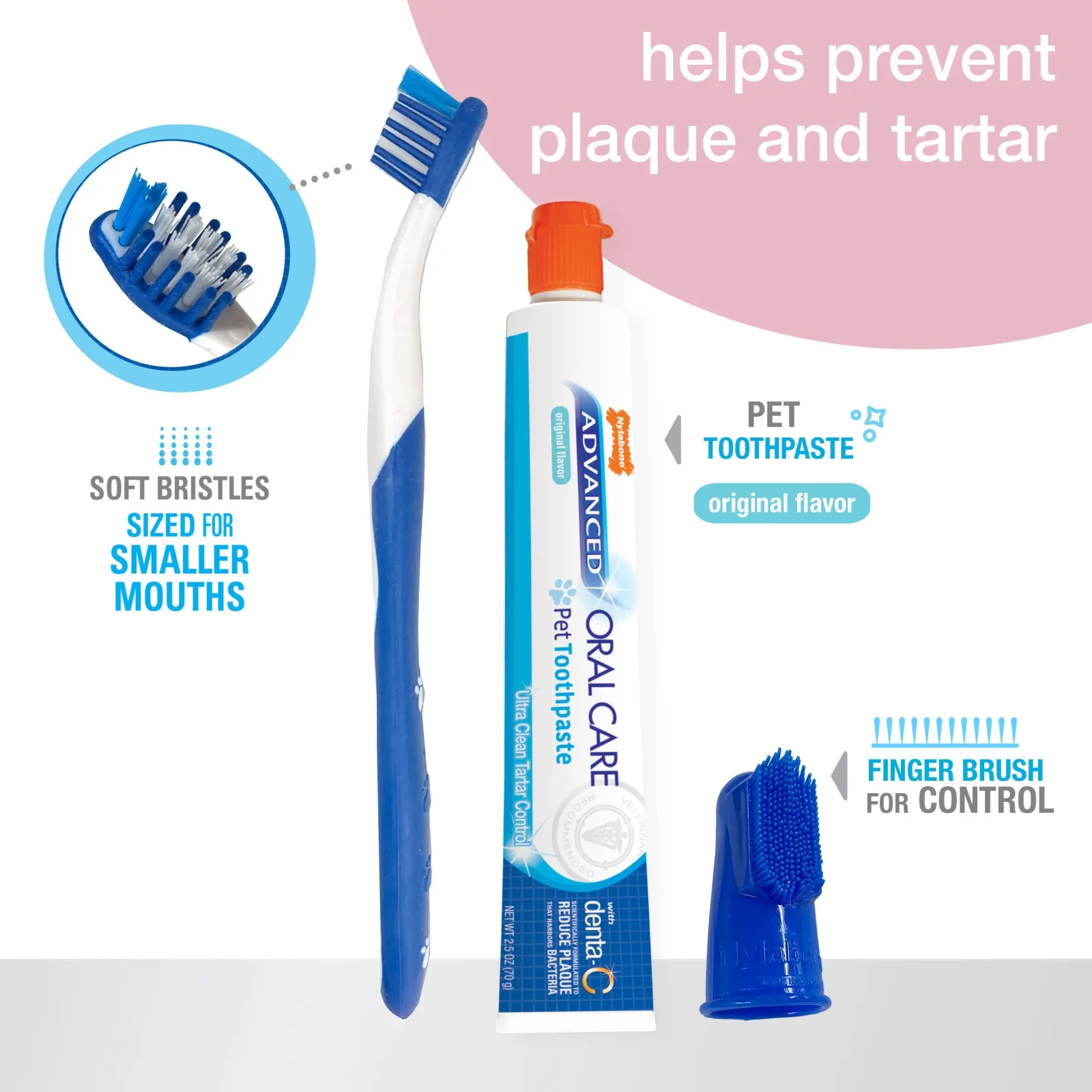 Nylabone Advanced Oral Care Puppy Dental Kit Original, 2.5 oz each, Case of 3 - Image 2