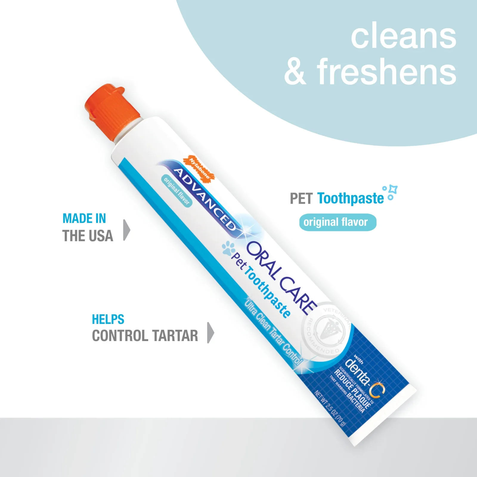 Nylabone Advanced Oral Care Tartar Control Dog Toothpaste Original, 2.5 oz, 1 ct - Image 2