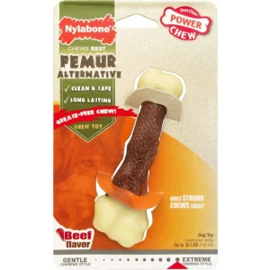 Nylabone Beef Flavor Power Chew Femur Dog Bone for Dogs