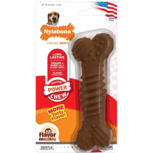 Nylabone Flavor Frenzy Power Chew Durable Dog Chew Toy Flavor Medley, Medium/Wolf up to 35 lb. 1 ct