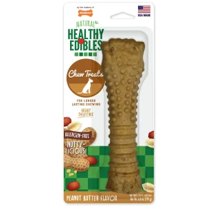 Nylabone Healthy Edibles All-Natural Long-Lasting Dog Chew Treats 1 ct, Peanut Butter, X-Large/Souper 50 lb. 1 ct