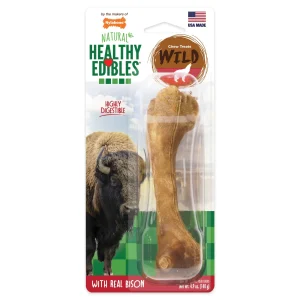 Nylabone Healthy Edibles WILD All-Natural Long-Lasting Dog Chew Treats Bison, Large/Giant up to 50 lb. 1 ct