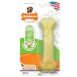 Nylabone Moderate Chew Chicken Chew Dog Toy Chicken, Medium/Wolf up to 35 lb 1 ct