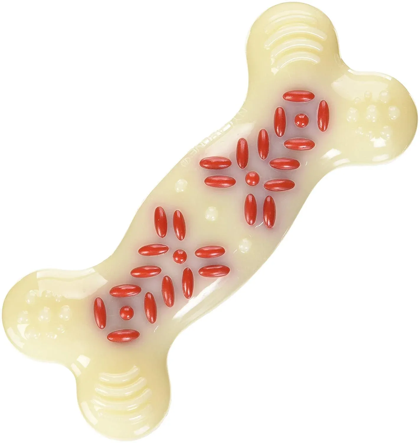 Nylabone Power Chew Action Ridges Chew Dog Toy Bacon, X-Large/Souper, 50 lb 1 ct - Image 2
