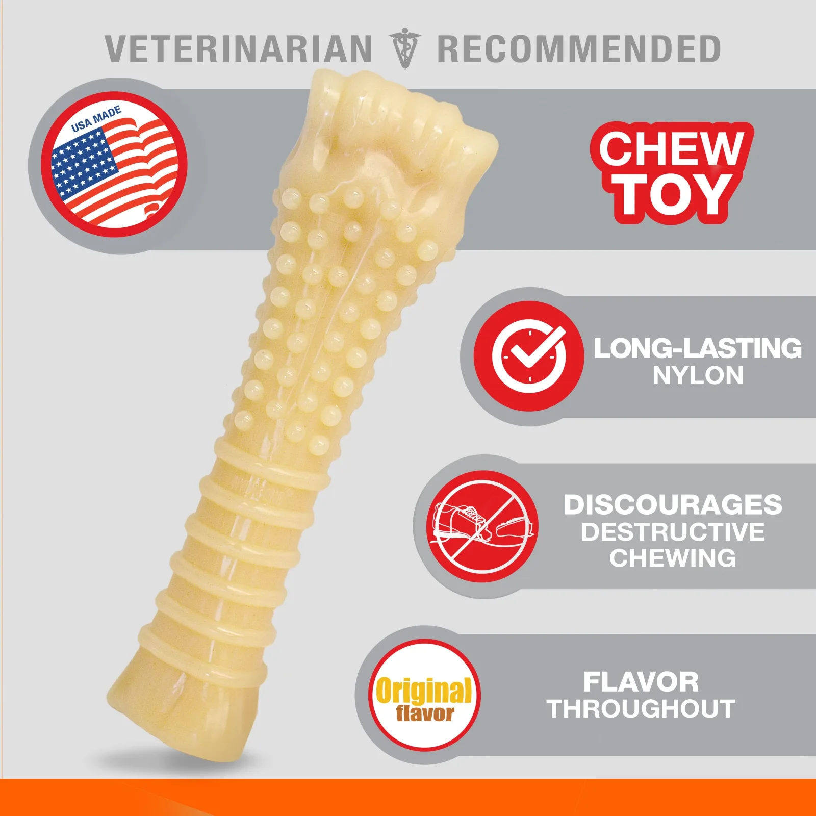 Nylabone Power Chew Dog Toy Original, X-Large/Souper 50 lb. 1 ct - Image 2
