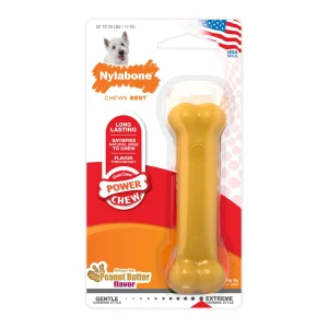 Nylabone Power Chew Dog Toy Peanut Butter, Small/Regular up to 25 lb. 1 ct