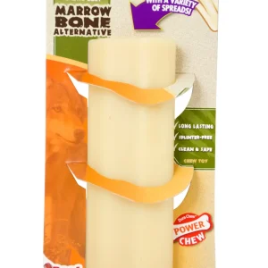 Nylabone Power Chew Giant Marrow Bone Alternative Beef Flavor Dog Chew Toy Beef Large/Giant - up to 50 lb
