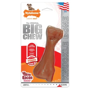 Nylabone Power Chew Knuckle Bone BIG Dog Chew Toy Bacon XX-Large/Monster - 50++ lb