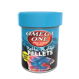 Omega One Betta Buffet Floating Pellet Fish Food 1 oz