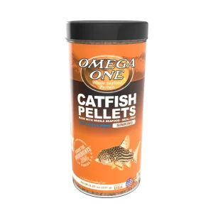Omega One Catfish Sinking Pellet w/Shrimp Fish Food 8.25 oz