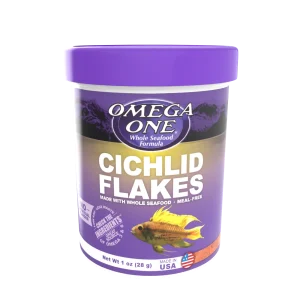 Omega One Cichlid Flakes Fish Food 1 oz