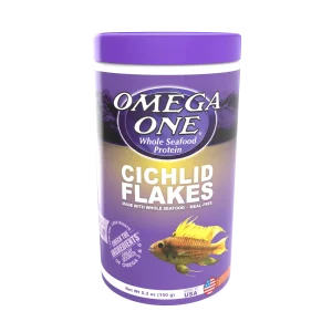 Omega One Cichlid Flakes Fish Food 5.3 oz