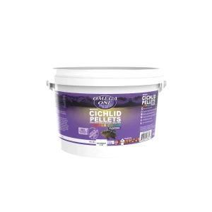 Omega One Cichlid Floating Pellet Fish Food Medium Pellets 2 lb