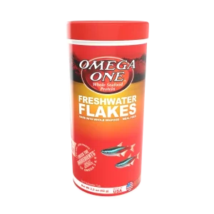 Omega One Freshwater Flakes Fish Food 2.2 oz