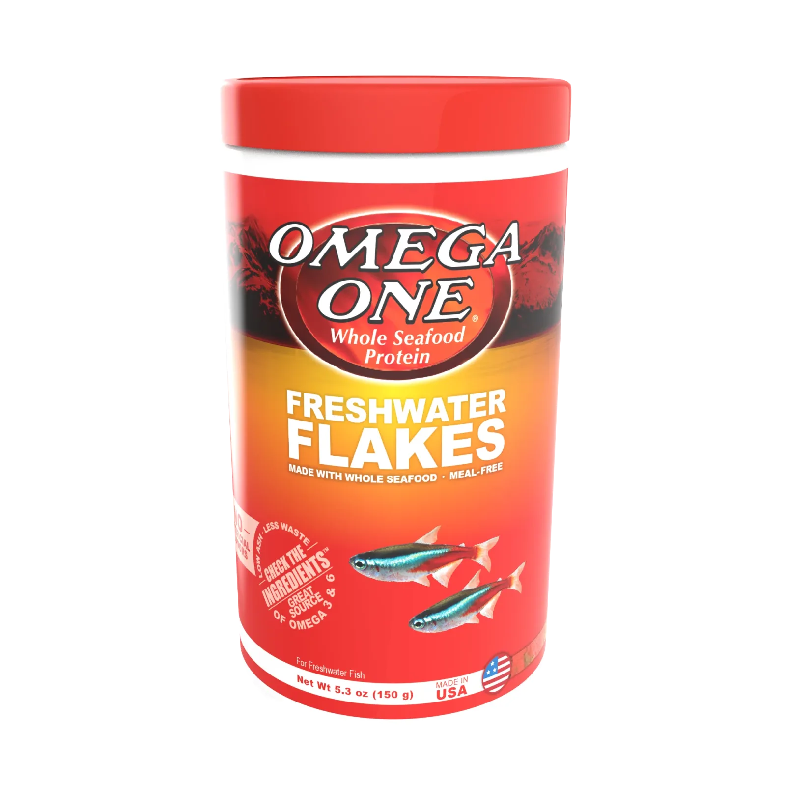 Omega One Freshwater Flakes Fish Food 5.3 oz