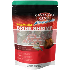 Omega One Frozen Premium Brine Shrimp Quick Thaw Pods 4 oz SD-5