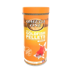 Omega One Goldfish Sinking Pellet Fish Food Medium Pellets 8 oz