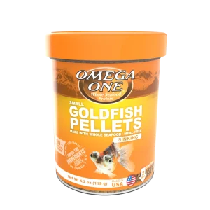 Omega One Goldfish Sinking Pellet Fish Food Small Pellets 4.2 oz