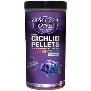 Omega One Super Color Cichlid Pellets Small, Sinking, 8 oz.