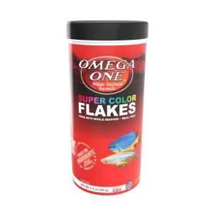 Omega One Super Color Flakes Fish Food 2.2 oz