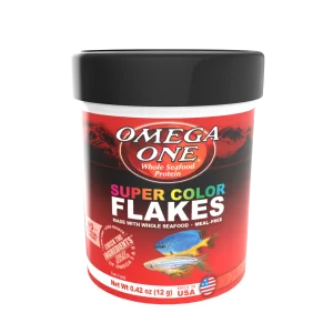 Omega One Super Color Flakes Fish Food .42 oz