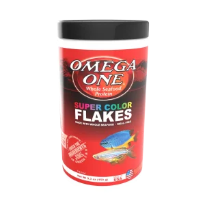 Omega One Super Color Flakes Fish Food 5.3 oz