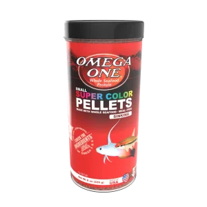 Omega One Super Color Sinking Pellet Fish Food Small Pellets 8 oz
