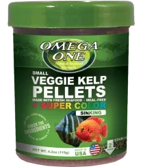 Omega One Super Color Veggie Kelp Sinking Pellets Food (Various Sizes)