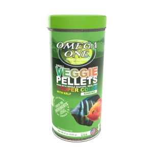 Omega One Super Color Veggie Sinking Pellet W/Kelp Small Fish Food Small Pellets 8 oz