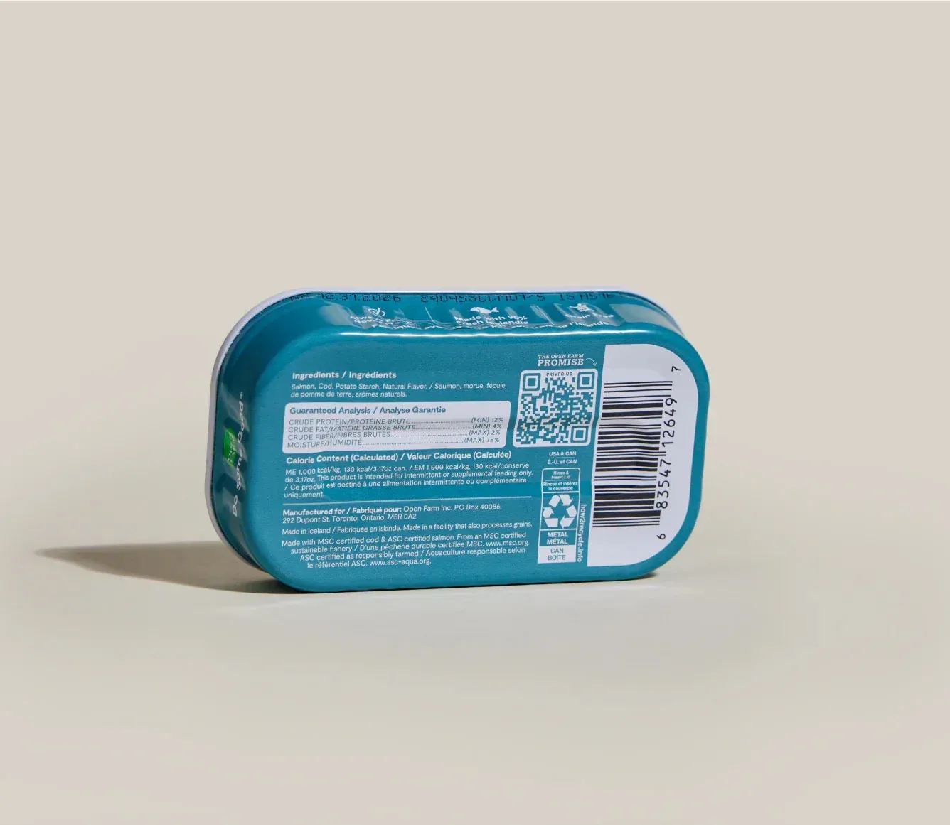 Open Farm Grain Free Salmon & Cod Topper for Cats (3.17oz) - Image 2