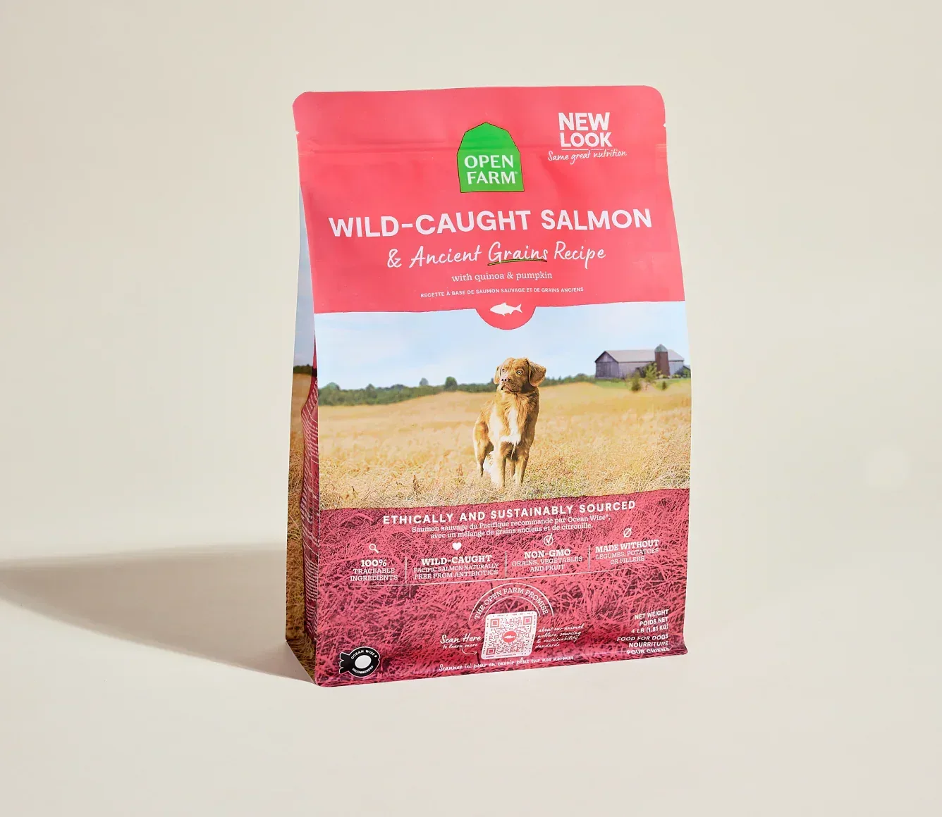 Open Farm Wild-Caught Salmon & Ancient Grains Dry Dog Food