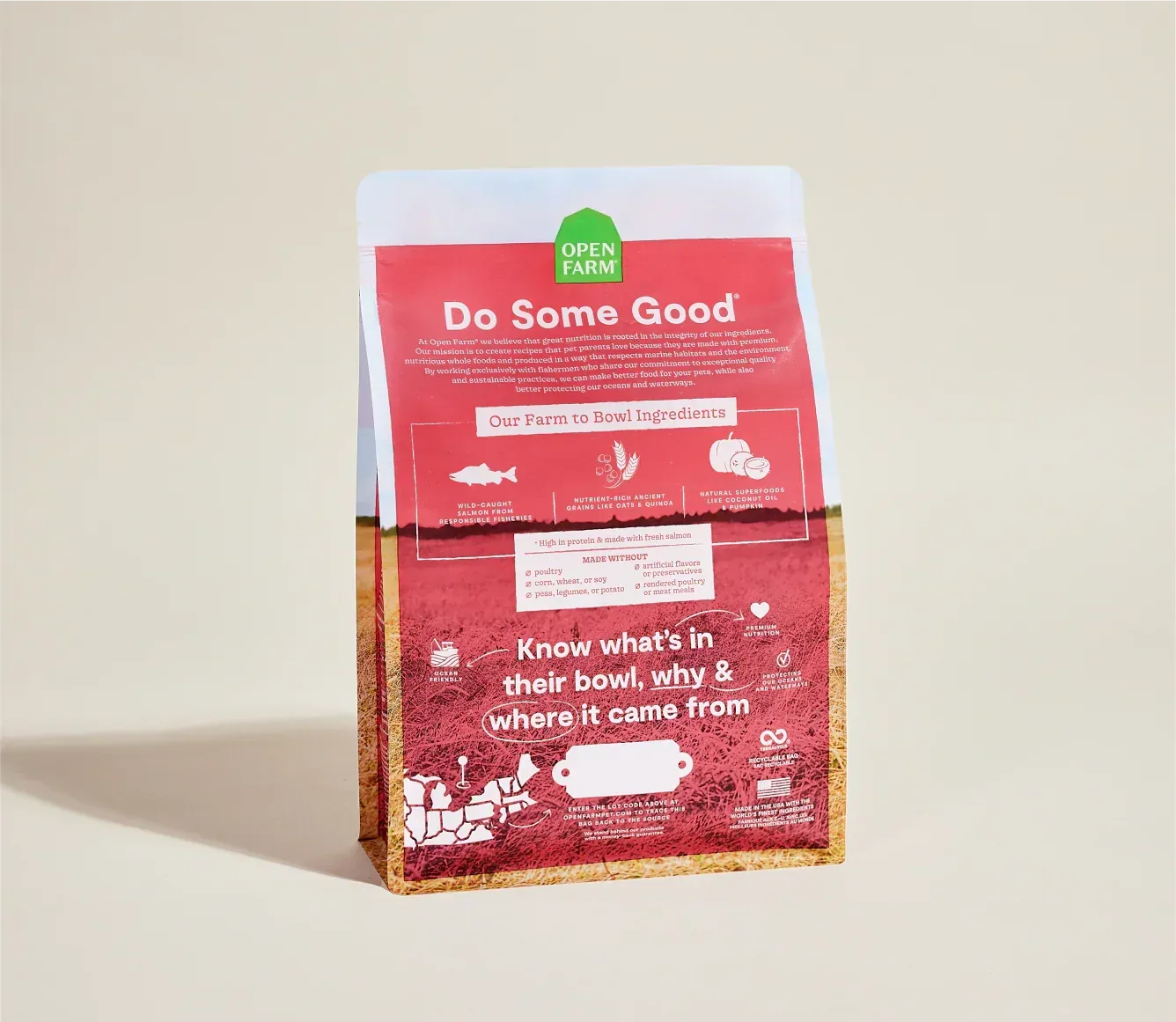 Open Farm Wild-Caught Salmon & Ancient Grains Dry Dog Food - Image 2