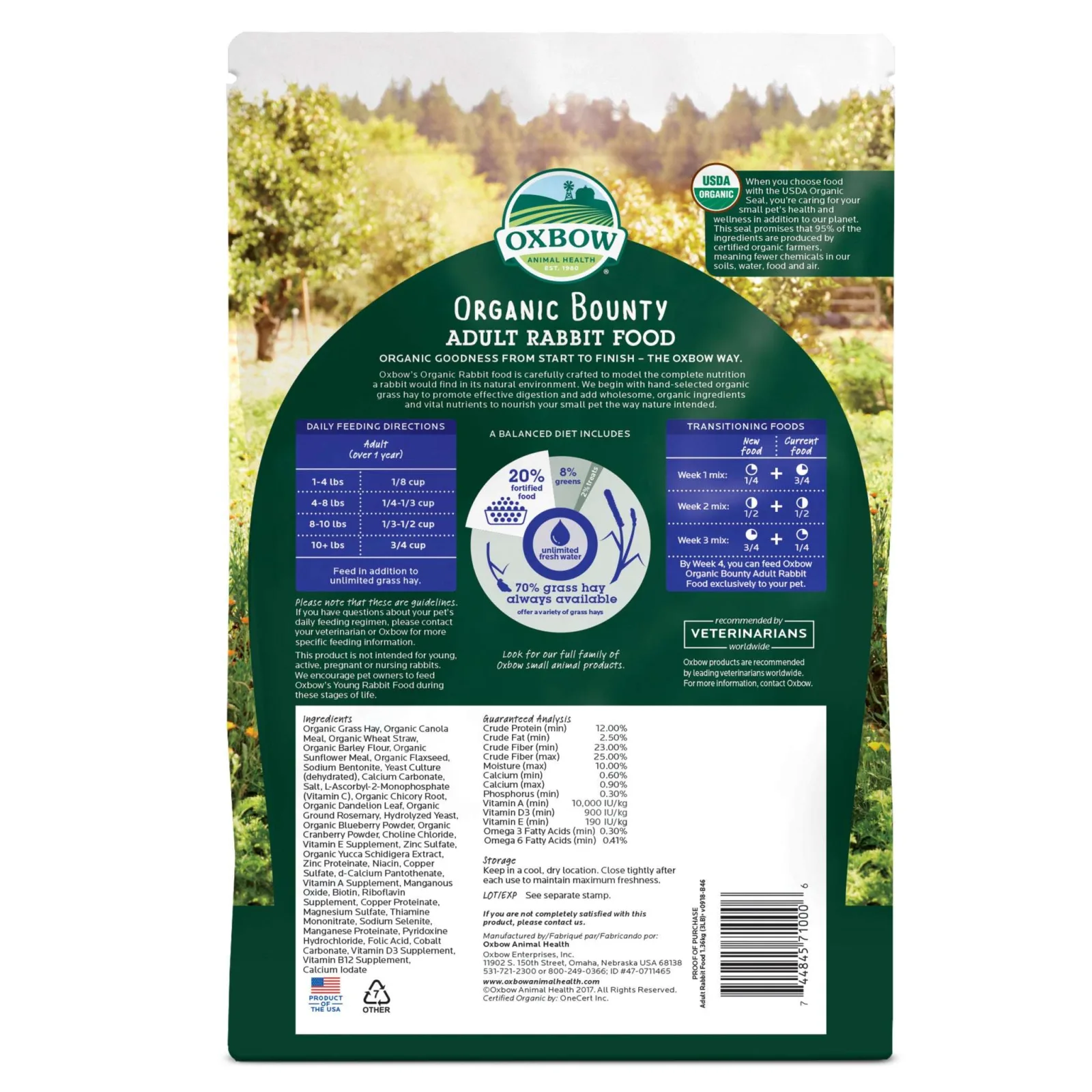 Organic Bounty ADULT Rabbit Food - 3 lb. - Image 2
